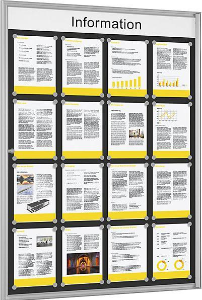 Immagine prodotto Schaar-Design Vetrina singola BASIC (Lavagna, 98 x 134 cm)