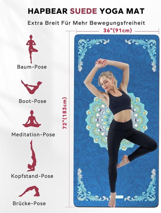 Produktbild Hapbear Rutschfeste Yogamatte (6 mm)
