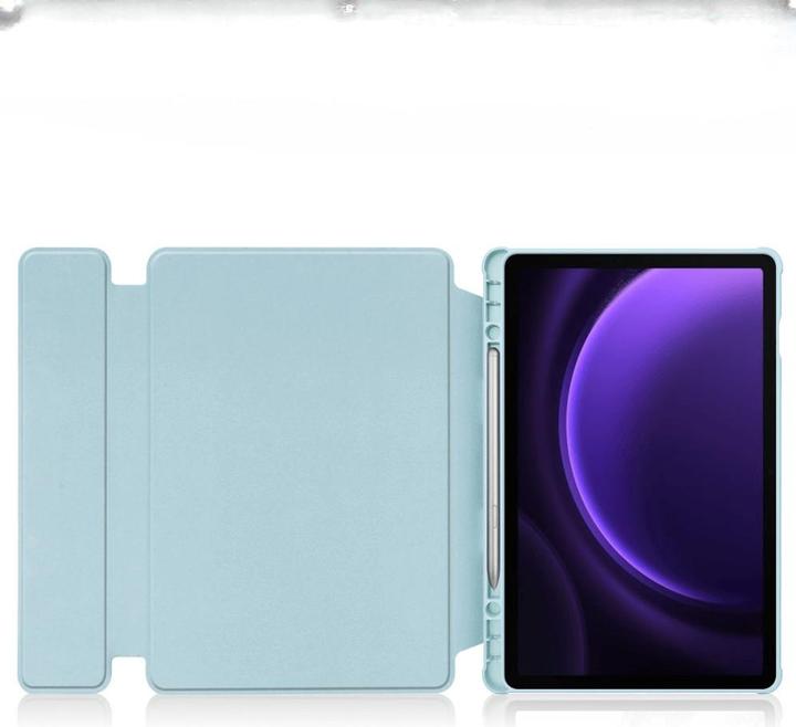 Image du produit Cover-Discount Galaxy Tab S9 FE - Étui pour tablette à 360 degrés bleu clair (Galaxy Tab S9 FE)