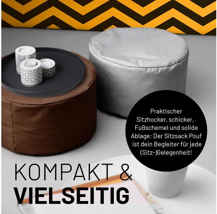 Actual product image Lumaland Sitzsack 45 x 25 cm, Braun