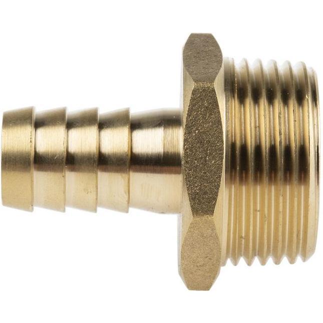 RS PRO, Raccordo per tubo flessibile, 3/4in BSPT Male x 1/2in Hosetail (Accoppiamento del tubo flessibile)