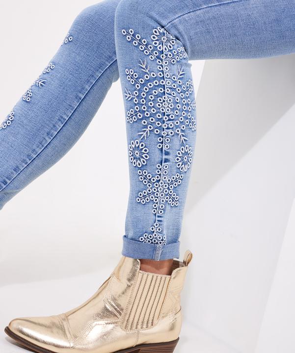 Actual product image Joe Browns Metallic Floral Skinny Jeans (46)