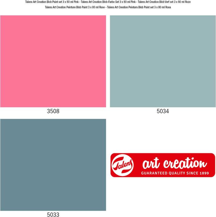 Productafbeelding Talens Blob Paint Pink, 3 Stk. (80 ml)