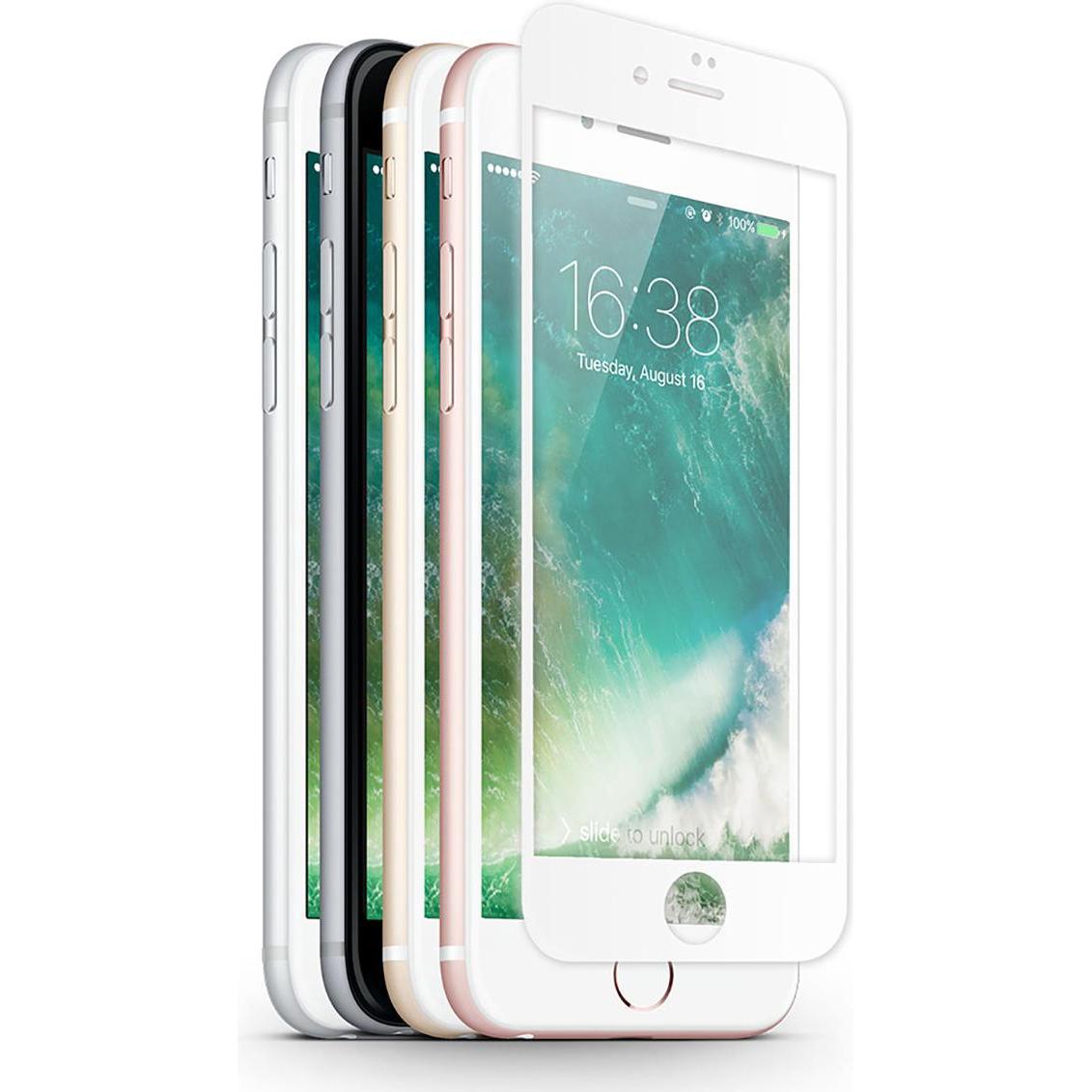 Thumbnail - KMP Protective Glass (1 Stück, Apple iPhone 7 Plus), Smartphone Schutzfolie, Weiss, Transparent