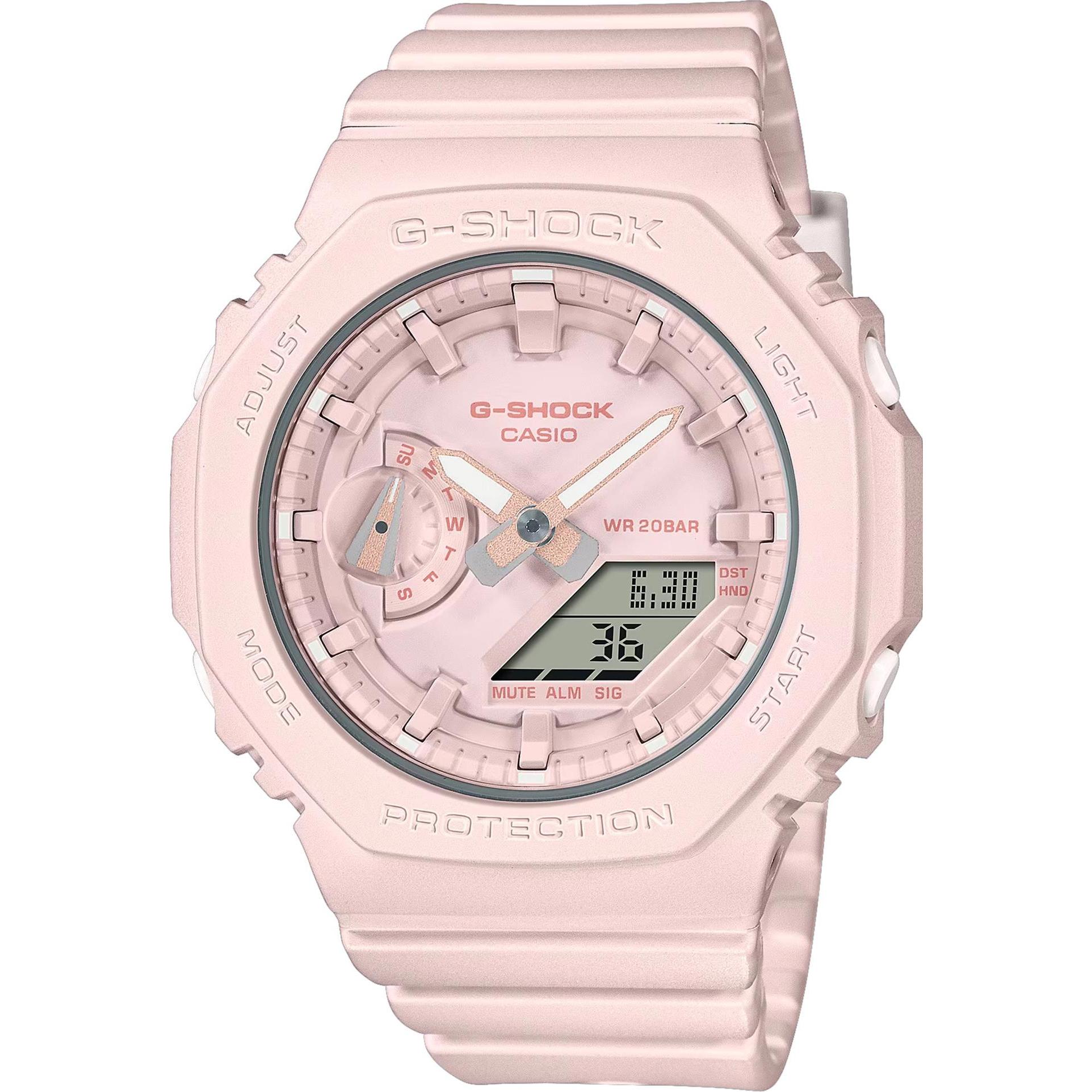 G-Shock, Armbanduhr, GMA-S2100BA-4AER, Rosa, (Taucheruhr, 43 mm)