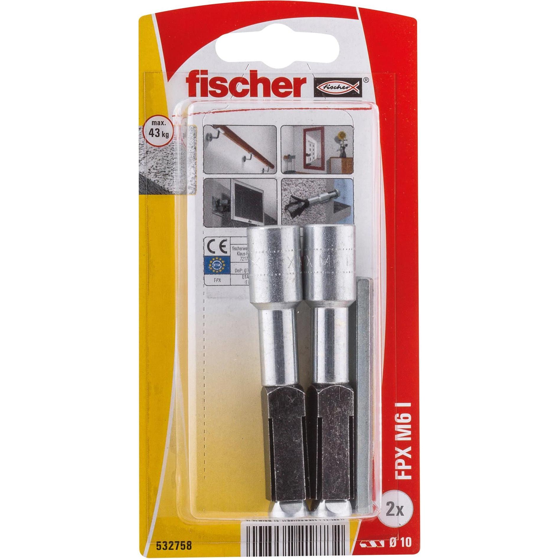 Fischer, Dübel, Porenbetonanker FPX M6 (2 Stk.)