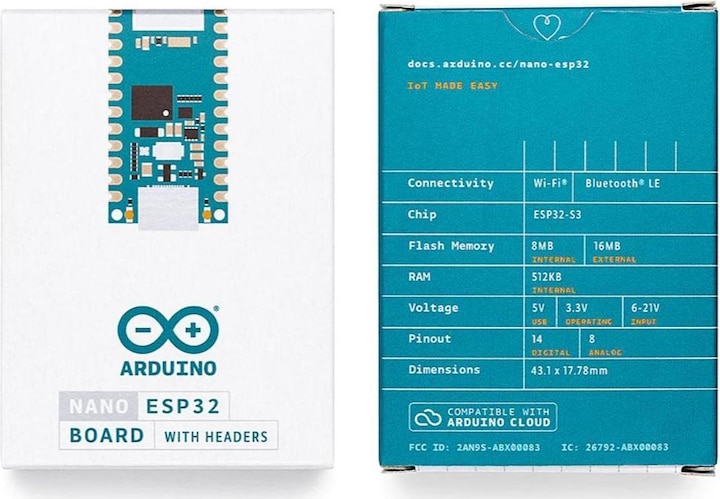 Produktbild Arduino Nano ESP32 with headers