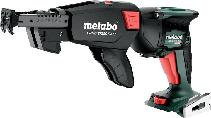 25 mm - belt hook - metaBOX 145 L - without battery pack, without charger, Screwdriver magazine SPEED FIX 57 - Depth stop - Magnetic bit holder 1, 4" (6.35 mm) - Phillips screwdriver bit size 2