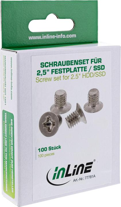 Actual product image InLine 100 pack screw set