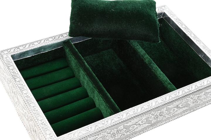 Immagine prodotto Esprit Box-Schmuckkästchen Home grün Silberfarben Holz Aluminium 25 x 15 x 5 cm