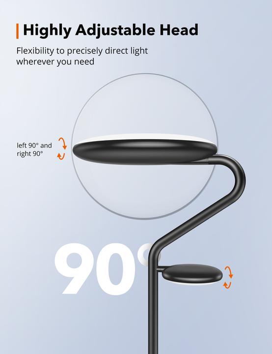 Produktbild Taotronics TT-DL072 Stehlampe weiss 10 W (500 lm)