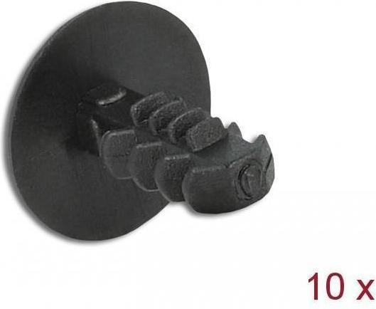 Produktbild Delock Tannenbaum Clip schwarz 10 Stück