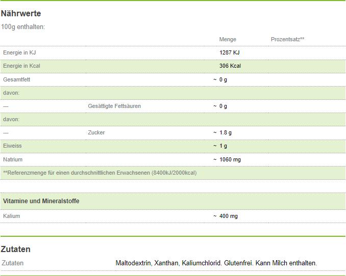 Valori nutrizionali e ingredienti ThickenUp Addensare Clear (1 Pezzo/i, Polvere, 900 g)