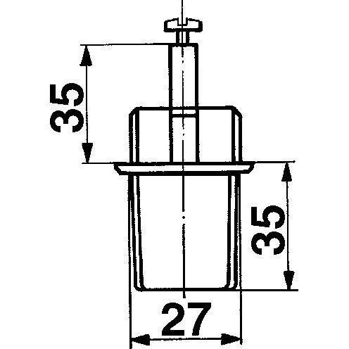 Thumbnail - Heusser, Türgriff + Fenstergriff, Drehknöpfe 3405 / 3406 (Türgriff)