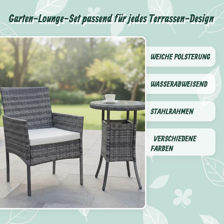 Image du produit Relaxdays Ensemble de jardin 3 pièces