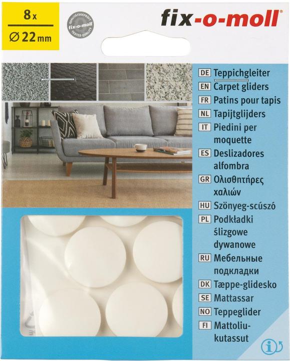 Fix-o-moll Teppich-Gleiter (Teppichgleiter, 8 Stk.)