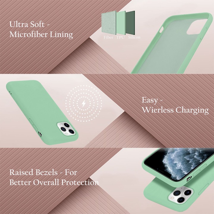 Actual product image Cadorabo TPU Liquid Silicone Case Cover (Apple iPhone 11 Pro)