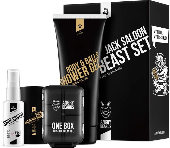 Image du produit Angry Beards Ensemble Jack Saloon Active Beast (Set soin du corps)