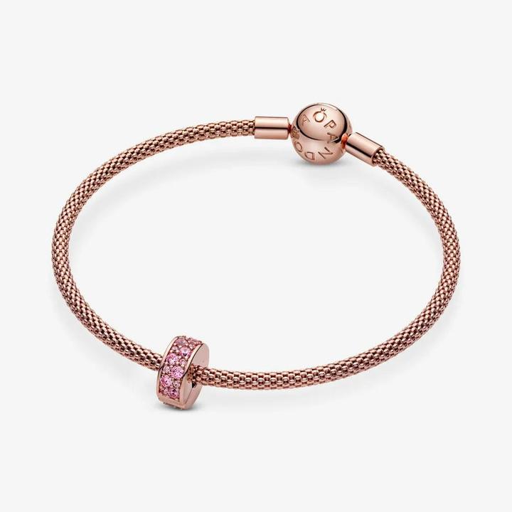 Immagine prodotto Pandora Clip Pavé Shine Pink in Rosé (Argento 925, Gioiello)
