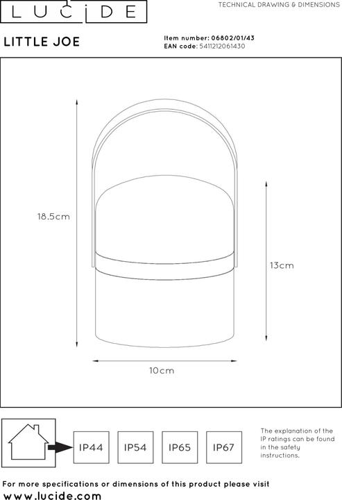 Produktbild Lucide Little Joe (30 lm, IP44)