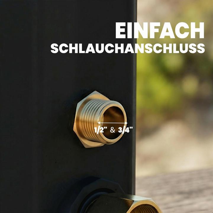 Produktbild Outsunny Solardusche Kunststoff Schwarz
