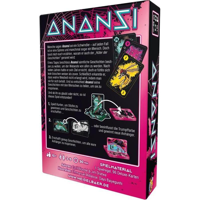 Thumbnail - Heidelberger HG007 - Anansi - Kartenspiel, für 3-5 Spieler, ab 10 Jahren (DE-Ausgabe) (Deutsch)