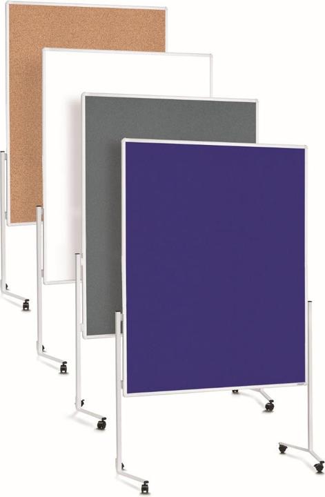 Produktbild Magnetoplan Moderationstafel weisser Rahmen, ungeteilt, mobil (120 x 198 cm)