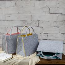 Produktbild IKO Filz-Tasche 2 farbig (aussen hellgrau) h=28cm b=35c