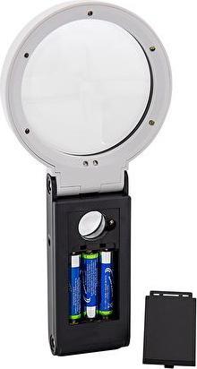 Produktbild Wedo Lupe mit LED-Licht und UV sowie USB und Standfuss sw