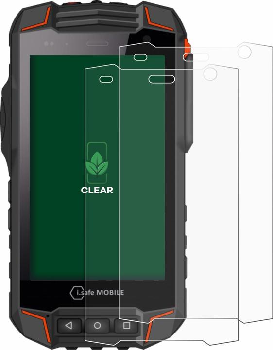 Produktbild ScreenLeaf Schutzfolie nachhaltiger Displayschutz Displayschutzfolie Folie Klar Transparent (2 Stück, i.safe Mobile IS530.1)