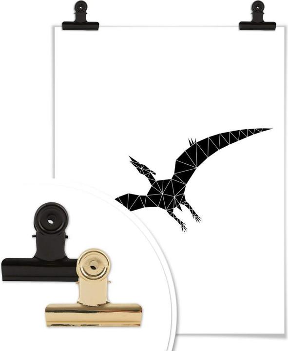 Produktbild Trenddeko Geometric Dinosaur Pterodactylus (50 x 60 cm)