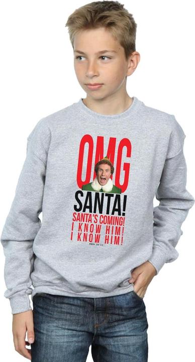 Image du produit Elf - Sweat OMG SANTA KNOW HIM - Garçon (128)