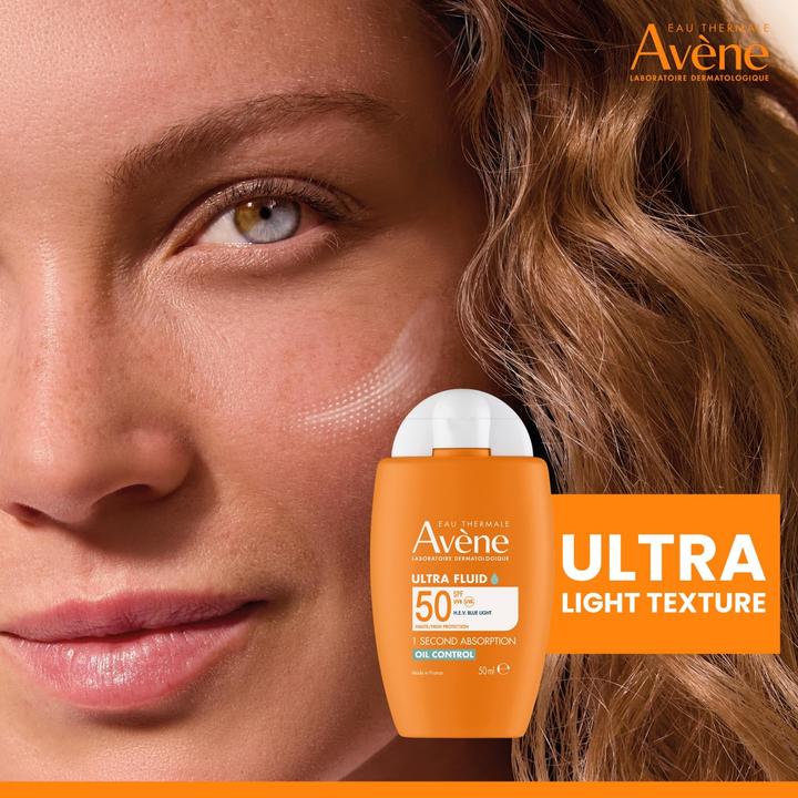 Produktbild Avène Avene SUN Ultra-Fluid Oil Control SPF50 (Sonnencreme Gesicht, SPF 50, 50 ml)
