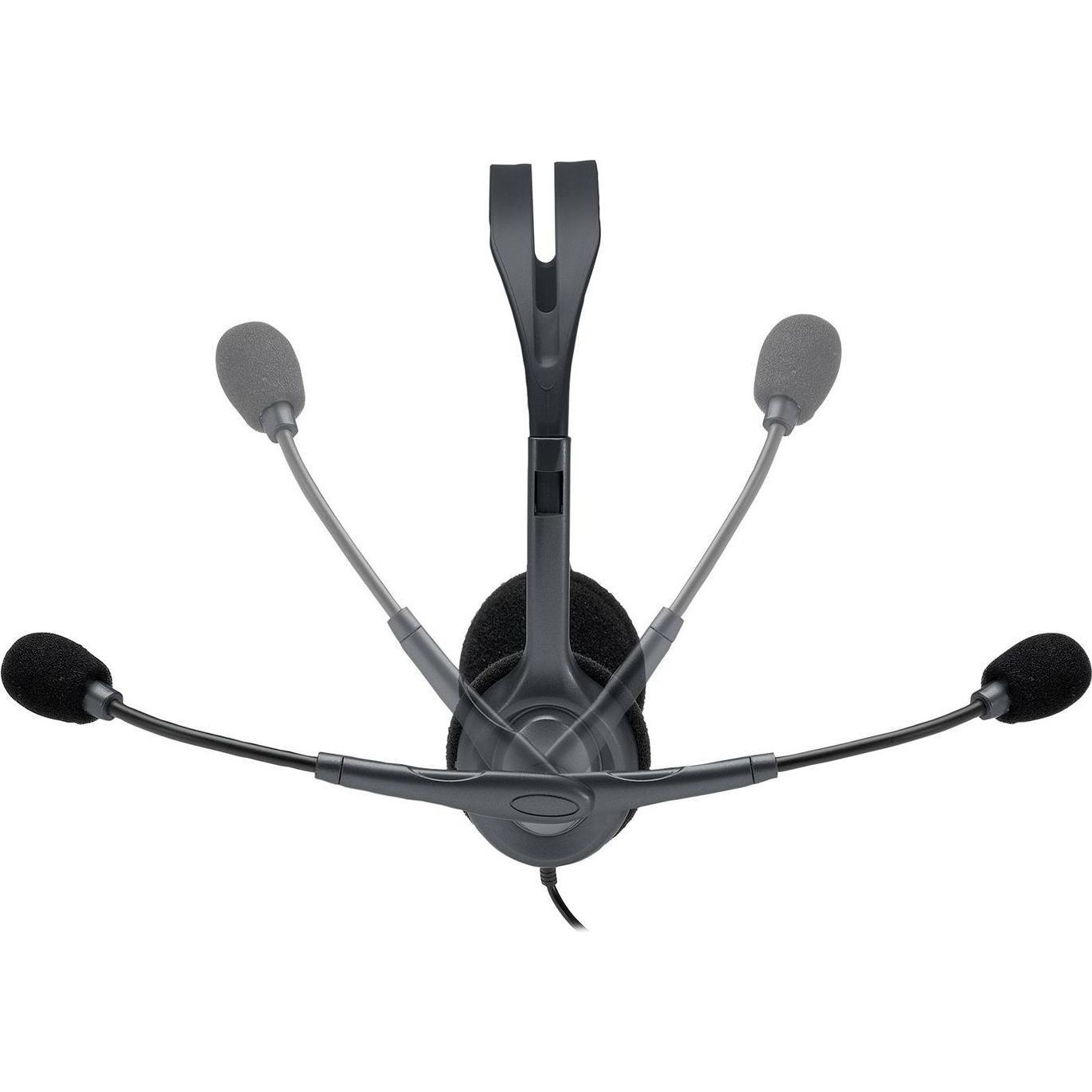 Thumbnail - Logitech H111 Stereo Headset Wired (Kabelgebunden), Office Headset, Grau