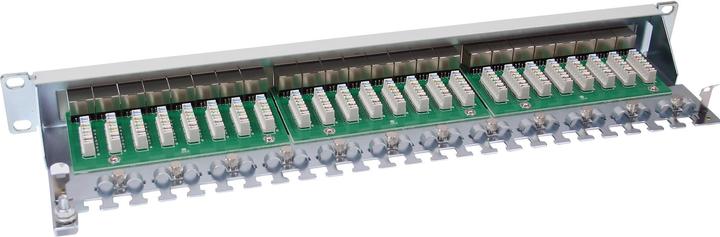 Actual product image InLine Patch panel Cat.6 24-way 48,26cm 19 inch 1U light grey RAL7035
