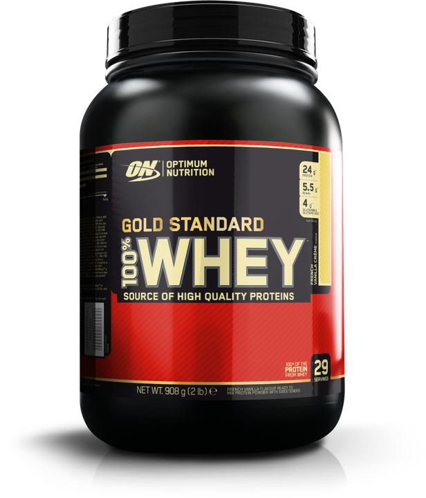 Immagine prodotto Optimum Nutrition 100% Whey Gold Standard (Crema alla vaniglia francese, 1 pz., 908 g)