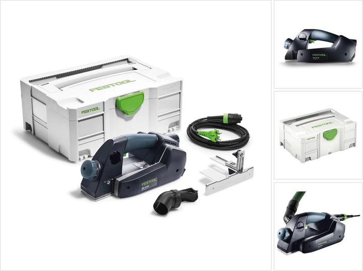 Produktbild Festool EHL 65 EQ-Plus Einhandhobel 720 W 65 mm Hobelbreite + systainer ( 576601 )