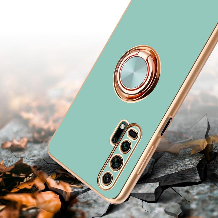 Produktbild Cadorabo Hülle für Honor 20 PRO im TPU mit Kameraschutz und Ring LM089 Style (Honor 20 Pro)