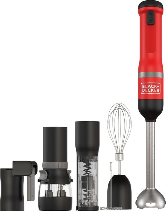 Black Decker Hand Blender BCKM1016KSR-QW Red, 7-part Digitec