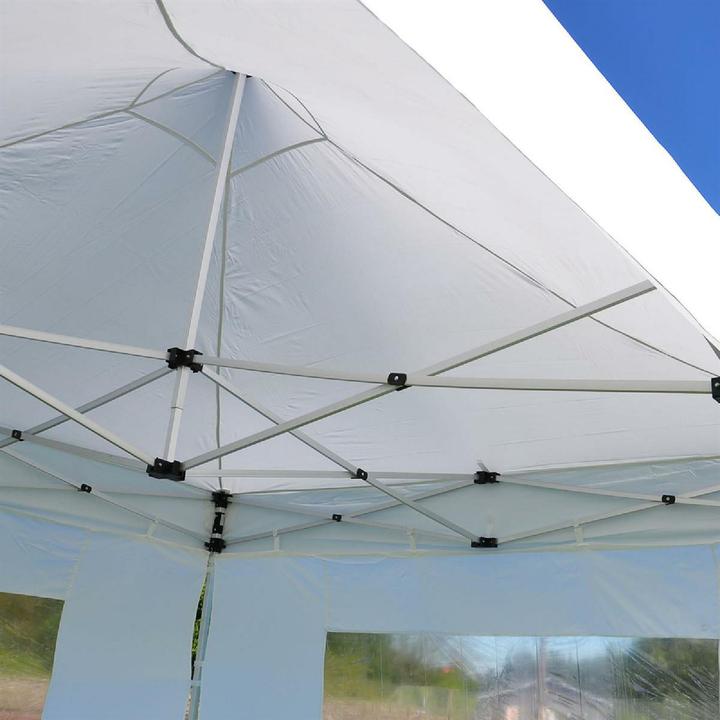 Produktbild VCM Falt Pavillon 3x3m weiss+2 Seitenteile (300 cm, 300 cm)