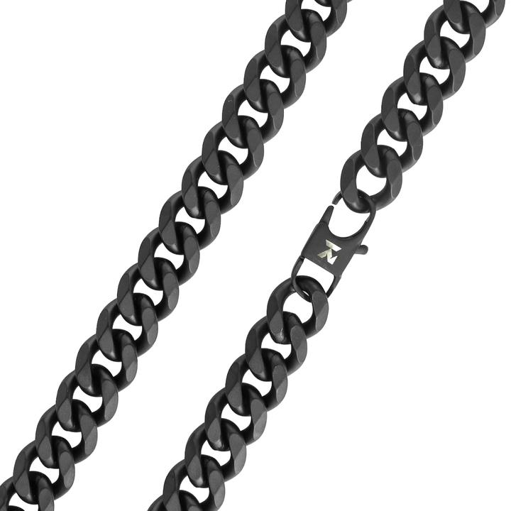 Produktbild K12 - Black Cuban Chain - 13 mm (Chirurgenstahl 316L)