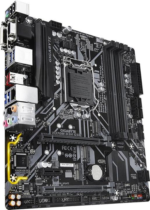 Actual product image Gigabyte H370M D3H GSM S1151V2 H370 MAT (LGA 1151, Intel H370, mATX)