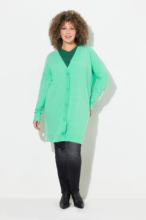 Immagine prodotto Ulla Popken Strickjacke, Boxy-Schnitt, V-Ausschnitt, Knopfleiste (54)