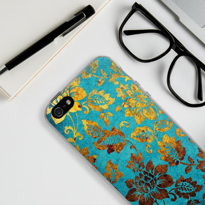 Produktbild DeinDesign Silikon Hülle für Apple iPhone 5s Handyhülle Case Smartphone Schutzhülle Blumen Ornamente Vintage (Apple iPhone 5s)