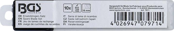 Produktbild BGS Ersatzklingen-Satz 18 mm 10-tlg. (Ersatzklinge)