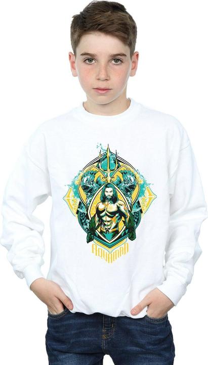 Immagine prodotto Felpa Aquaman The Trench Crest per ragazzi (140, 146)