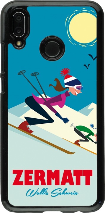 Produktbild PhoneLook Hülle Zermatt Ski Downhill (Huawei P20 Lite)