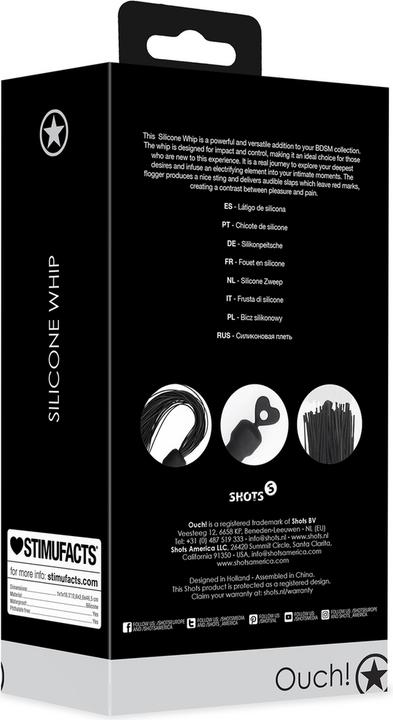 Produktbild Ouch! Beginners Silicone Whip - Black