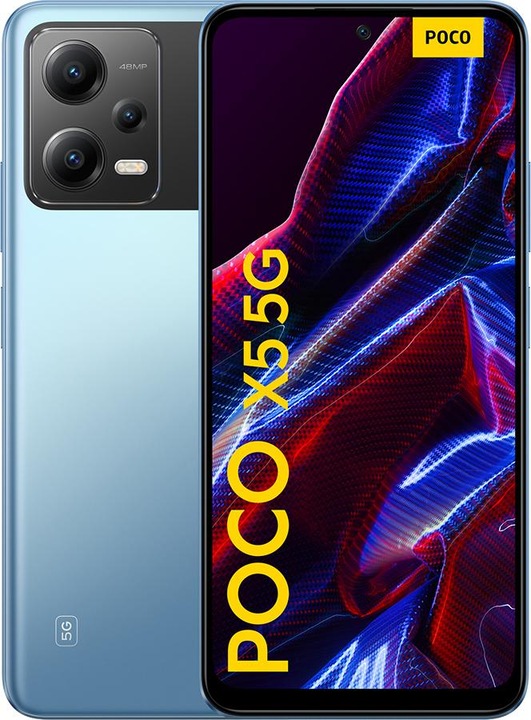 Produktbild Xiaomi Poco X5 (128 GB, Blau, 6.67", Hybrid Dual SIM, 48 Mpx, 5G)