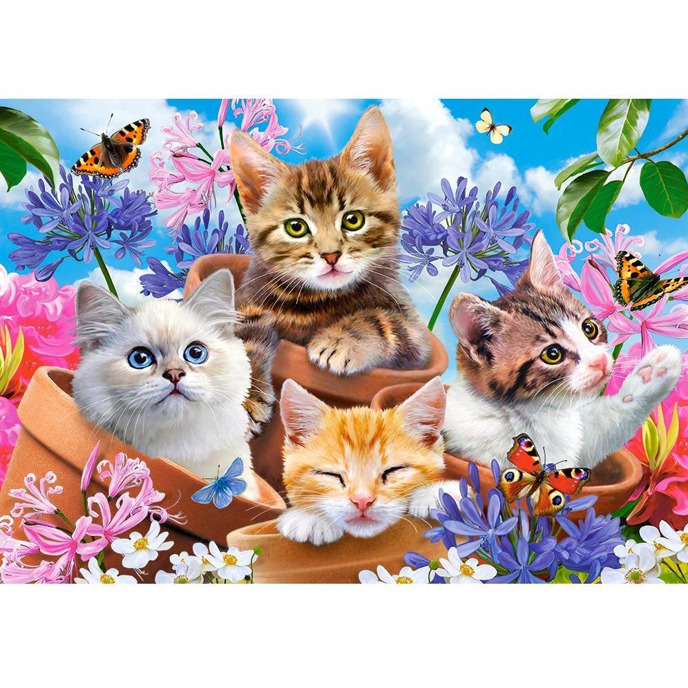 Thumbnail - Castorland Kittens with Flowers Puzzle 500 Teile (500 Teile)